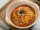 トマトクリームソースオムライス（煉瓦かふぇ）