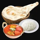 シンプルナン＆カレーセット【Simple Nan ＆Curry Set】（アジト 大宮店）