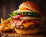 【人気No.2】ベーコンエッグチーズバーガー Bacon ＆ Egg ＆ Cheese Burger（とろけるハンバーグ 福よし 相模大野店）