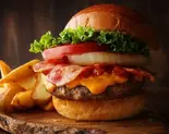 ベーコンチーズバーガー Bacon ＆ Cheese Burger（とろけるハンバーグ 福よし 相模大野店）