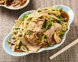 肉ニラ炒め（北海道ラーメン めんぽぽ）