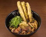 ごぼう天うどん（元祖肉肉うどんヤクインテン）