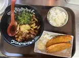 白身フライ定食（元祖肉肉うどんヤクインテン）