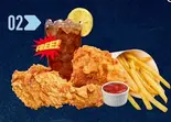 セットメニュー02 COMPLETE PACKAGE 02(DOUBLE CRISPY CHICKEN ＆ FRIES ＆ Cola)（アシフ ハラル キッチン）