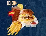 セットメニュー03 COMPLETE PACKAGE 03(BURGER ＆ FRIES ＆ Cola)（アシフ ハラル キッチン）