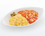 炒飯プレートエビチリ Fried Rice and Stir Fried Shrimp with Chili Sauce（本格中華エクスプレス(旧上海エクスプレス駒沢店)）
