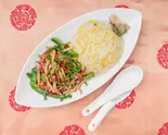 炒飯プレートチンジャオ Fried Rice and Green Pepper Steak（本格中華エクスプレス(旧上海エクスプレス駒沢店)）