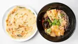 【限定メニュー】玄人トッピング麻辣湯+葱油餅（榕榕麻辣湯）