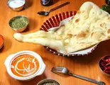 【人気No.1】バターチキンカレーセット(Butter Chicken + Nan Set)（インド・ネパール料理 ロードブッダ 大森店）