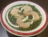 ほうれん草プラウンカレー Spinach Prawn Curry(インドネパール料理 ロイヤルキッチン)