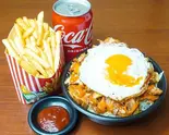目玉付きチキンケバブ丼 - R サイズ セット Egg Topping chicken Kebab Don Set (Regular)（ザ・ヒマラヤン・テラス）