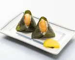 海老天むす(2個) Shrimp Tempura Rice ball (2 pieces)（世界の山ちゃん 駅西4号）