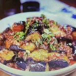 ラム肉とナス炒め 小（ゾヒラ ウイグル レストラン）