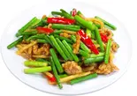 ニンニクの芽と豚肉炒め（味鮮亭 中華料理）