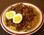 Boiled Egg Topping Keema Chahan 茹で卵トッピングのキーマチャーハン（アダルサ 武蔵小金井店）