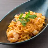 4種の魚介のトマトクリームパスタ(HIKARI cafe)