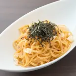 ヤリイカと明太子ソースパスタ(HIKARI cafe)
