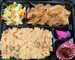 豚肉生姜焼きチャーハン弁当 Pork Shogayaki Fried Rice Bento（点心・惣菜KASEI）