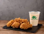 ビーストチキンセット(オリジナルチキン6P+ジャスミンミルクティーM)（ビーストキッチン）