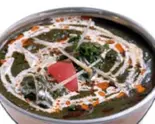 ほうれん草とマトンのカレー MUTTON SAG CURRY（インド料理 ニューデリ）