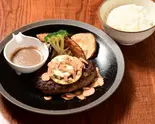 ガーリックハンバーグ弁(味噌汁付き)(山本のハンバーグ 心斎橋店)