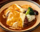 チーズダブルハンバーグ弁(味噌汁付き)(山本のハンバーグ 心斎橋店)
