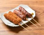 鶏串カツ 2本(味噌orソース)（鶏料理・焼鳥 つくし）