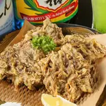 もずくの天ぷら(沖縄食堂 てぃんがーら)