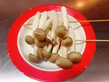 炸小蘑菇,揚げしめじ2串（好美味麻辣湯 四谷店）
