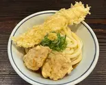 いか鶏天うどん Ika ＆ Chicken Tempura Udo（饂飩頑陣 本店）