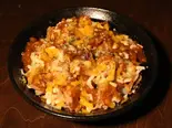 からあげボロネーゼ丼（デカ盛り丼ぶり豊平探偵団）