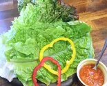 チシャ巻き野菜 チシャ味噌付（焼肉イルモン兀）