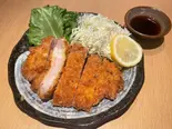 厚切りロースかつ皿(野菜付き)（手打ちそば 志喜千庵）