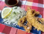 イカゲソフライ 生野菜付き（手打ちそば 志喜千庵）