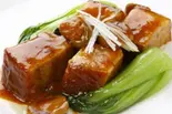 【042】豚角煮の野菜添え（中華料理 劉記）