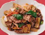【048】牛肉オイスター炒め（中華料理 劉記）