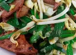 野菜レバ炒め（中華料理 劉記）