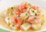 【035】エビと豆腐の旨煮（中華料理 劉記）