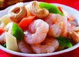 【054】海老とカシューナッツ炒め（中華料理 劉記）