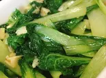 【060】小松菜の塩味炒め（中華料理 劉記）