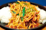 豚肉細切りあんかけご飯（中華料理パンダ）