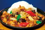 鶏肉と野菜あんかけご飯（中華料理パンダ）