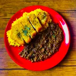 三元豚ロースカツカレー キーマ（カレー屋テラコッタ）