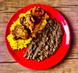 テラコッタ名物！！ 唐揚げカレー キーマ（カレー屋テラコッタ）