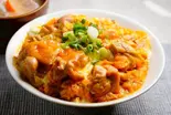 極み親子丼とわかめスープ Kiwamioyakodon and seaweed soup（【出汁の親子丼】鶏ヶ屋(TORIGAYA)～北池袋店～）