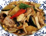 豚肉と茄子の醬油炒め（北京飯店東大和店）