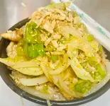 チーズガリバタ豚丼肉野菜丼（まんぞくキッチン）