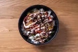 プレミアム国産牛オーバーライス（天神和牛バーガー Tenjin Wagyu Burger）