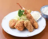 ヒレカツ定食+エビフライ付き（キュリードシゲール）