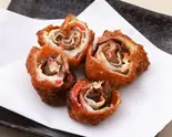 豚バラ梅しそ巻き（麺と飯）